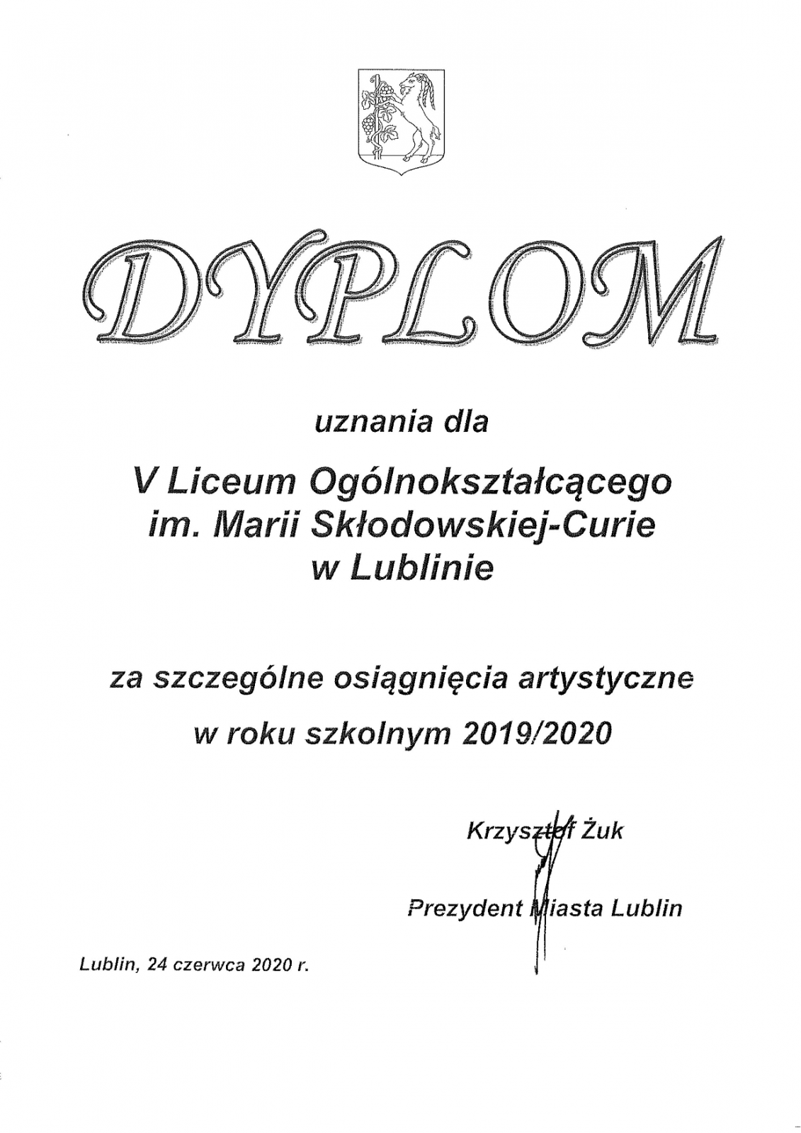 V LO im. Marii Skłodowskiej-Curie w Lublinie – Trzeba mieć odwagę i